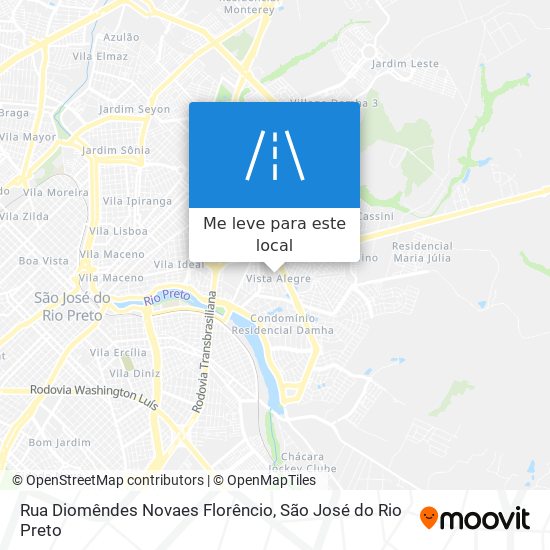 Rua Diomêndes Novaes Florêncio mapa