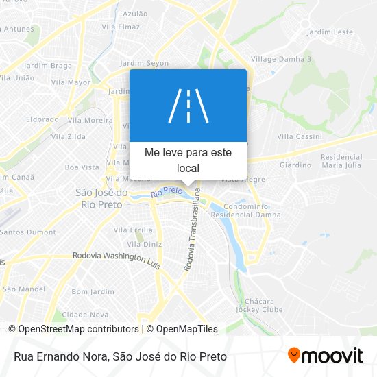 Rua Ernando Nora mapa