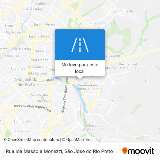 Rua Ida Massola Monezzi mapa