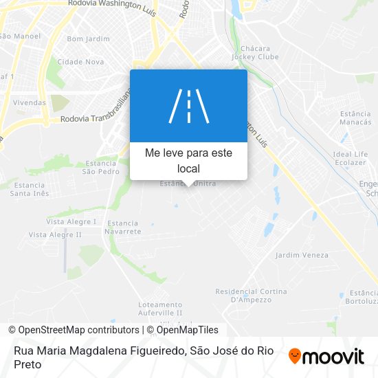 Rua Maria Magdalena Figueiredo mapa