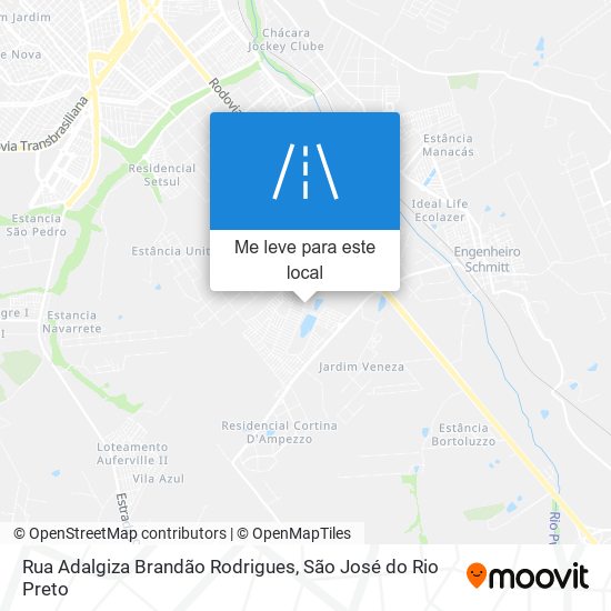 Rua Adalgiza Brandão Rodrigues mapa