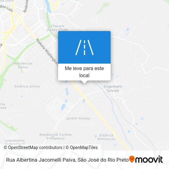 Rua Albertina Jacomelli Paiva mapa