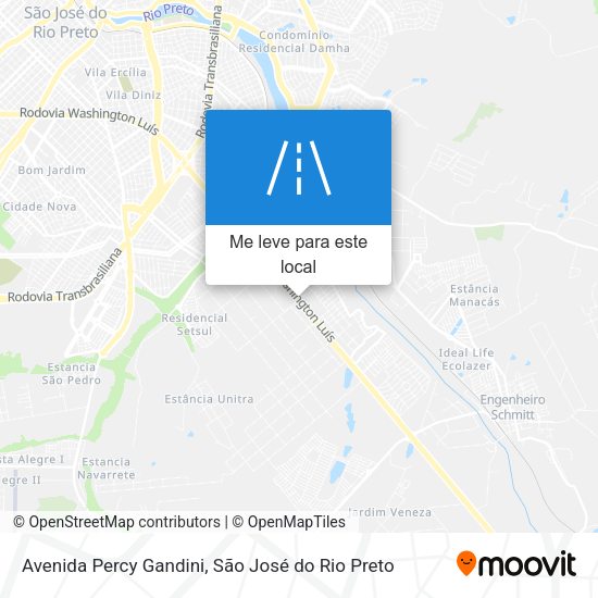 Avenida Percy Gandini mapa