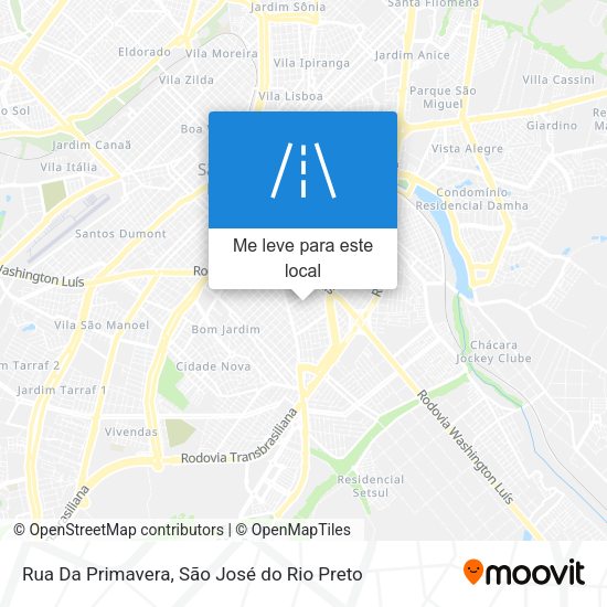 Rua Da Primavera mapa