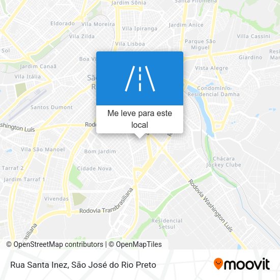 Rua Santa Inez mapa