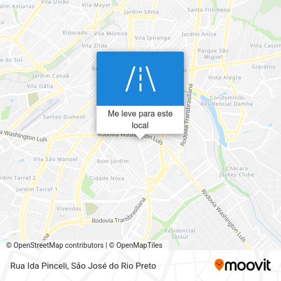 Rua Ida Pinceli mapa