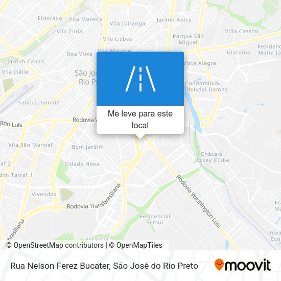 Rua Nelson Ferez Bucater mapa