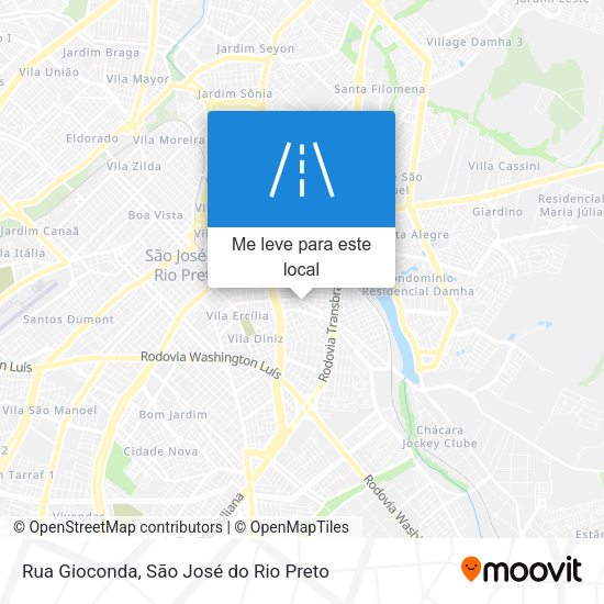 Rua Gioconda mapa