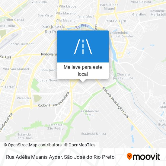 Rua Adélia Muanis Aydar mapa