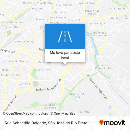 Rua Sebastião Delgado mapa