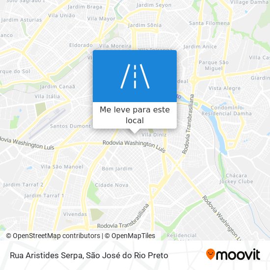 Rua Aristides Serpa mapa