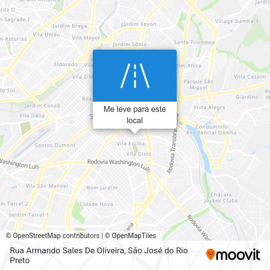 Rua Armando Sales De Oliveira mapa