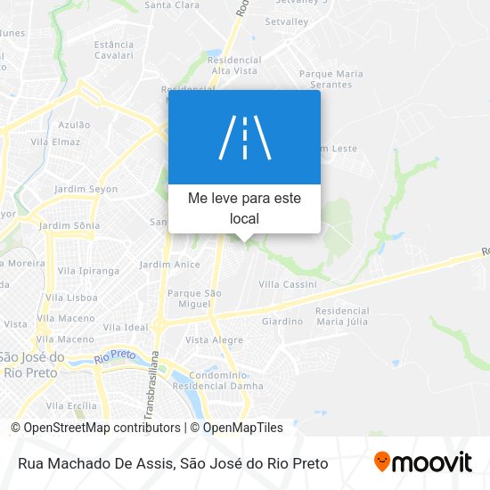 Rua Machado De Assis mapa
