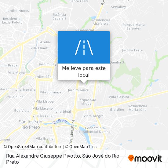 Rua Alexandre Giuseppe Pivotto mapa
