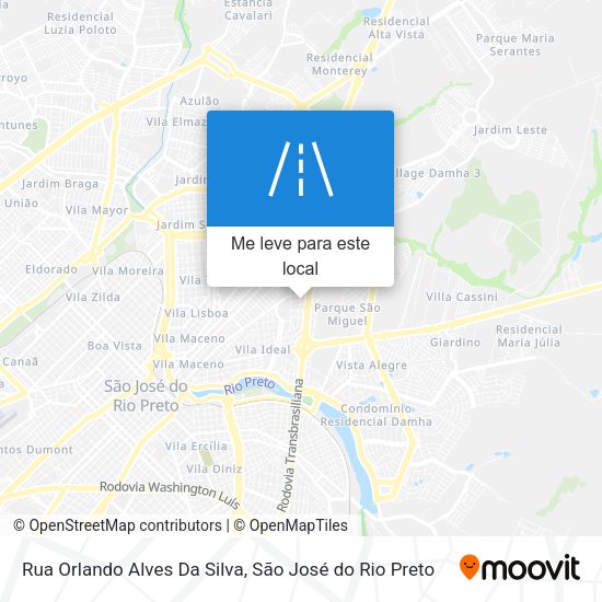 Rua Orlando Alves Da Silva mapa