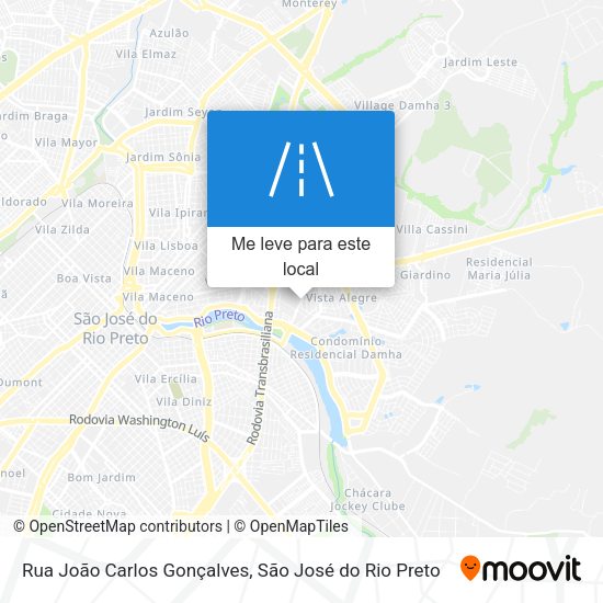 Rua João Carlos Gonçalves mapa