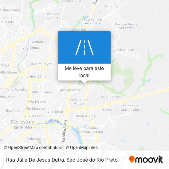Rua Júlia De Jesus Dutra mapa