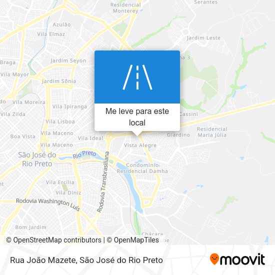Rua João Mazete mapa