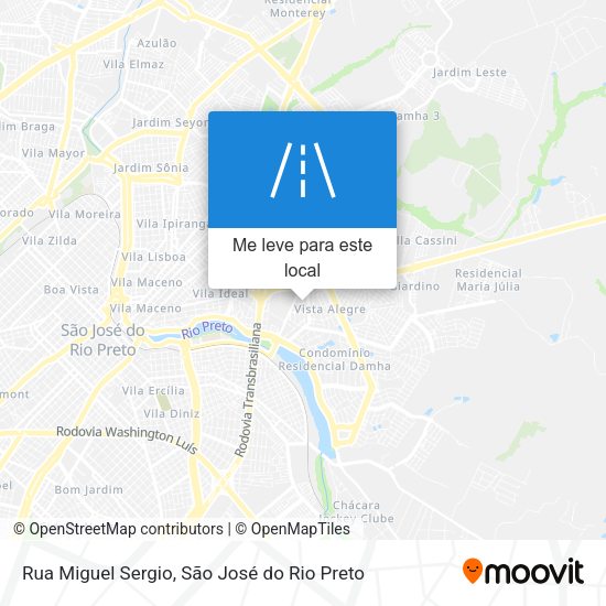 Rua Miguel Sergio mapa