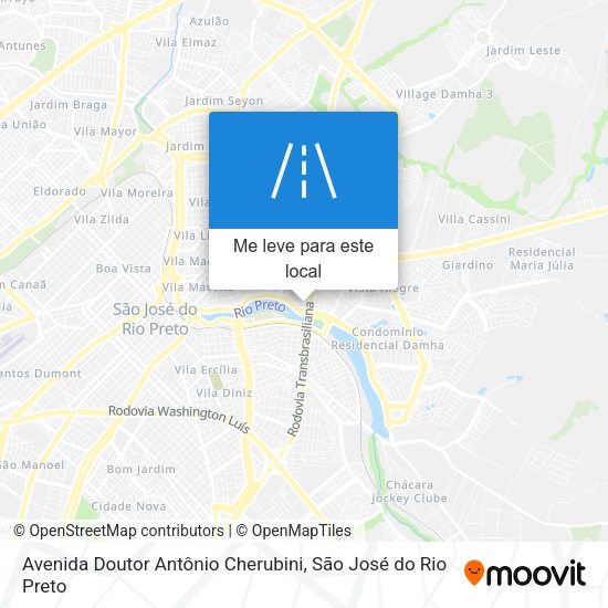 Avenida Doutor Antônio Cherubini mapa