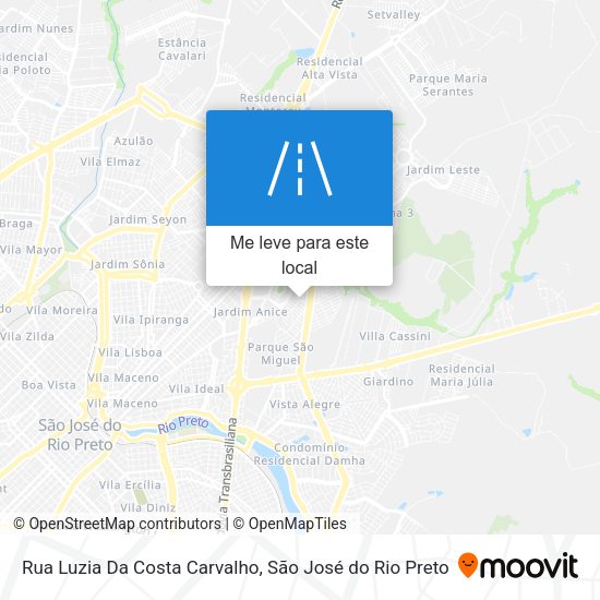 Rua Luzia Da Costa Carvalho mapa