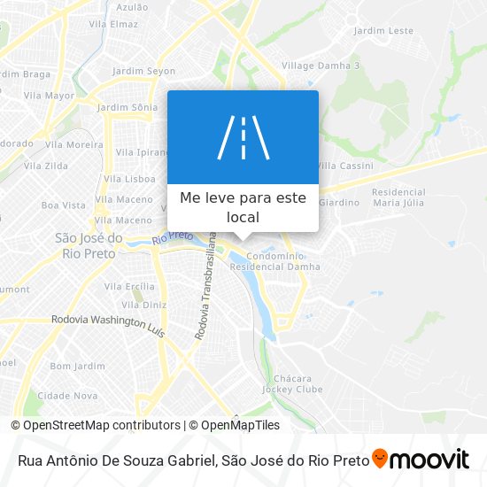 Rua Antônio De Souza Gabriel mapa