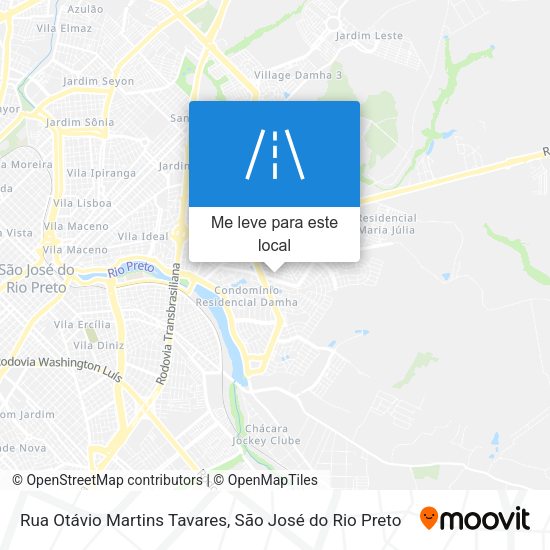Rua Otávio Martins Tavares mapa