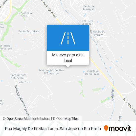 Rua Magaly De Freitas Lania mapa