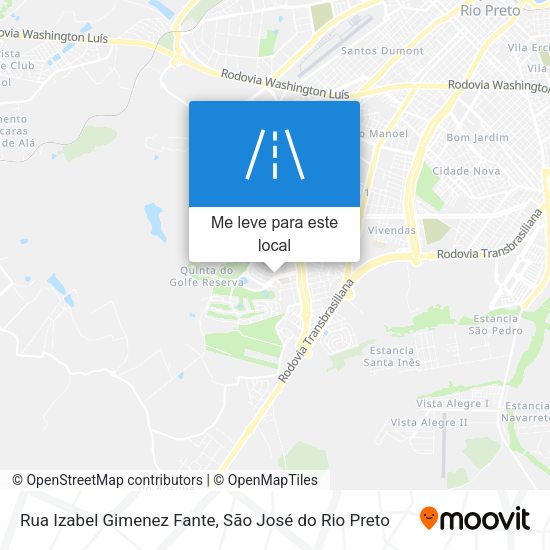 Rua Izabel Gimenez Fante mapa