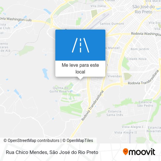 Rua Chico Mendes mapa