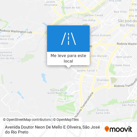 Avenida Doutor Neon De Mello E Oliveira mapa