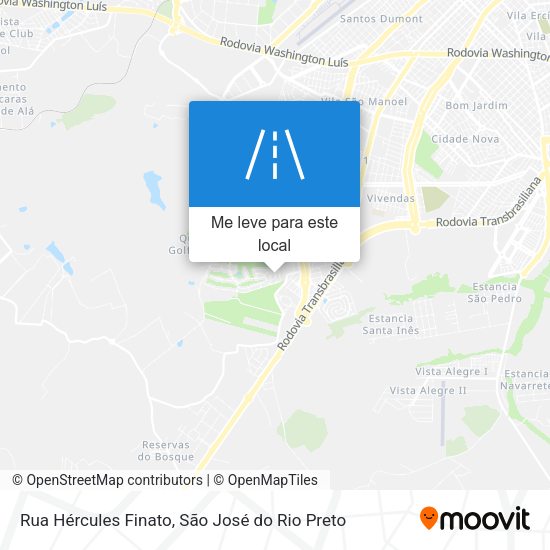 Rua Hércules Finato mapa