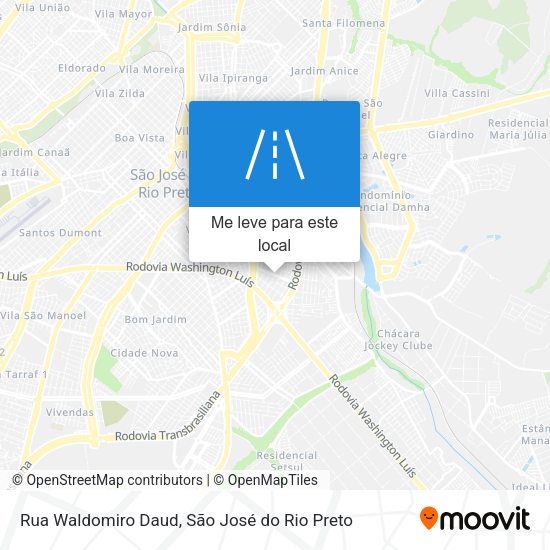 Rua Waldomiro Daud mapa