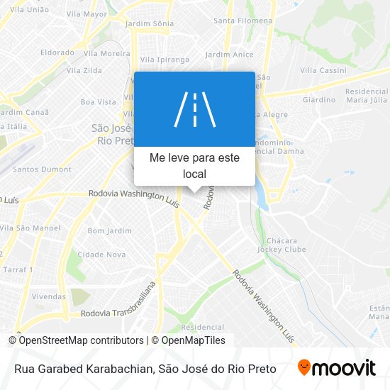 Rua Garabed Karabachian mapa