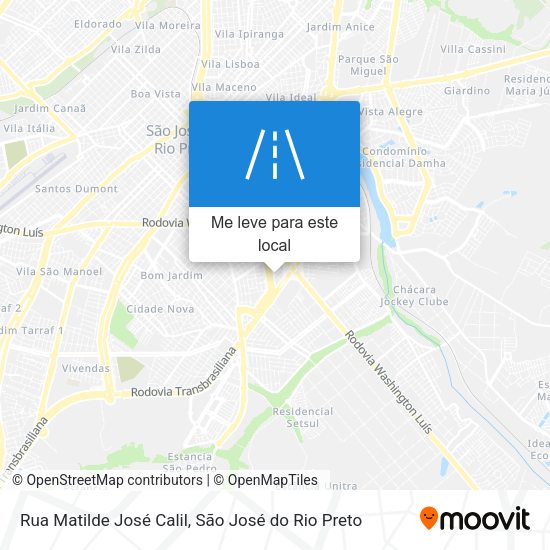 Rua Matilde José Calil mapa