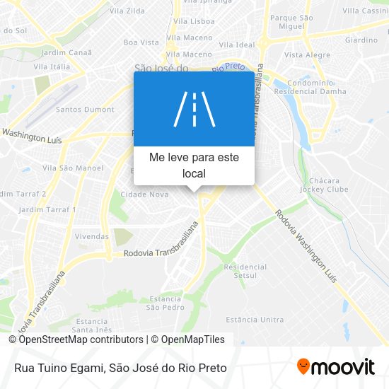 Rua Tuino Egami mapa