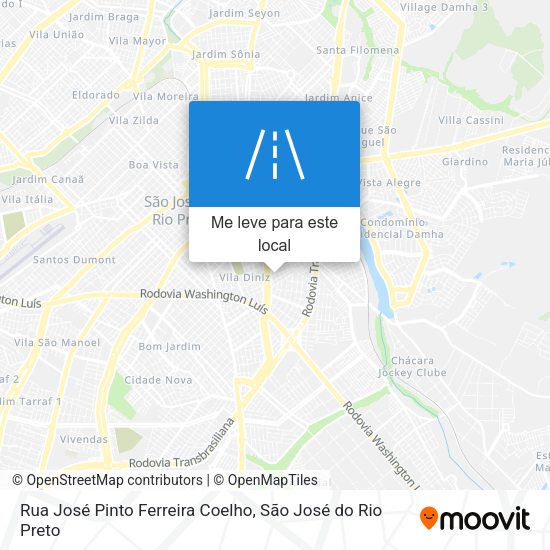 Rua José Pinto Ferreira Coelho mapa