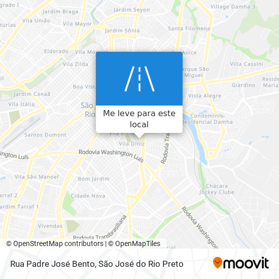 Rua Padre José Bento mapa