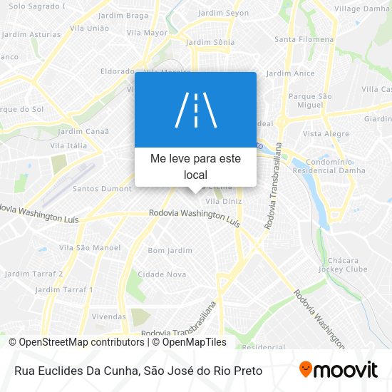Rua Euclides Da Cunha mapa