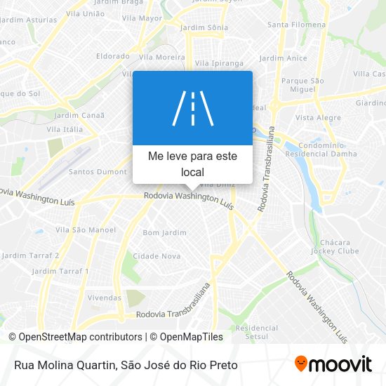 Rua Molina Quartin mapa