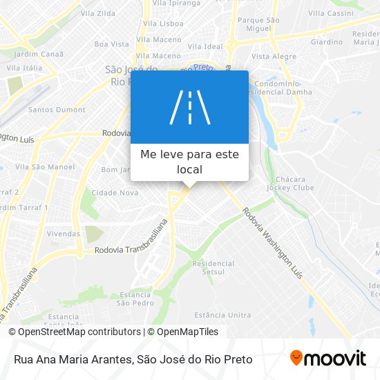 Rua Ana Maria Arantes mapa