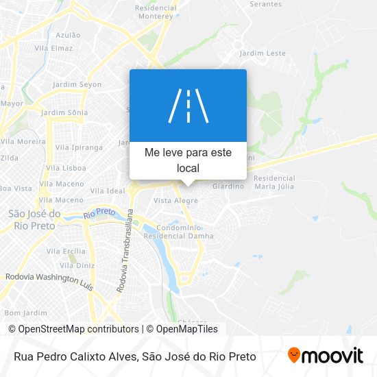 Rua Pedro Calixto Alves mapa