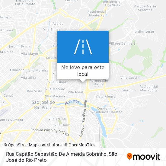 Rua Capitão Sebastião De Almeida Sobrinho mapa