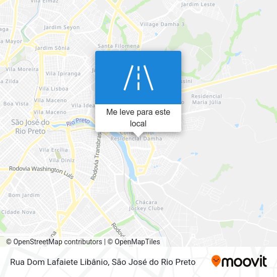 Rua Dom Lafaiete Libânio mapa