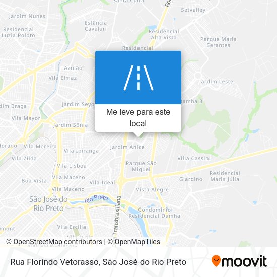 Rua Florindo Vetorasso mapa