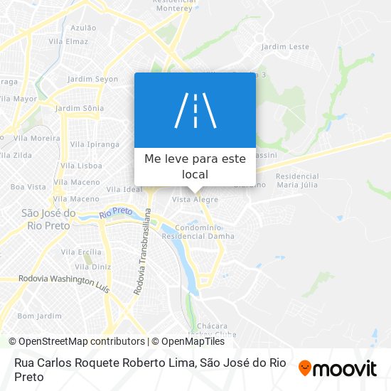 Rua Carlos Roquete Roberto Lima mapa
