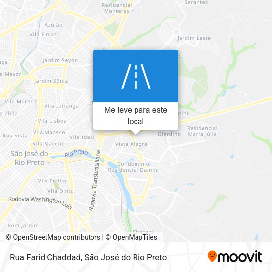 Rua Farid Chaddad mapa