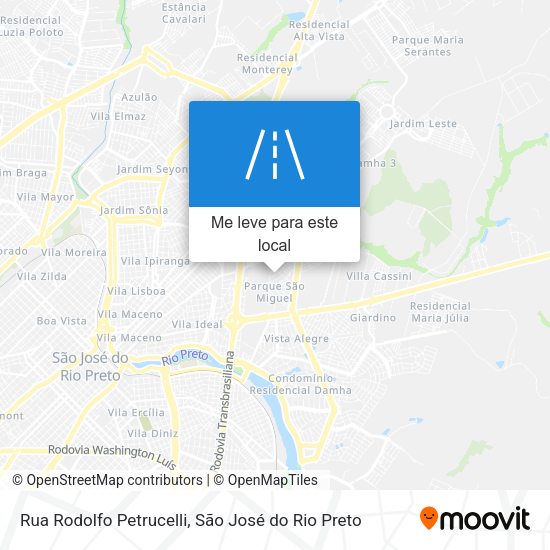 Rua Rodolfo Petrucelli mapa