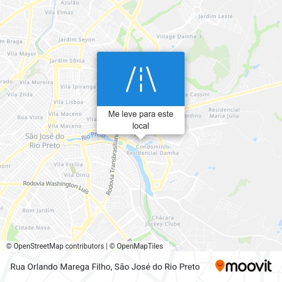 Rua Orlando Marega Filho mapa
