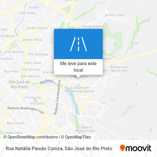 Rua Natália Paixão Coniza mapa